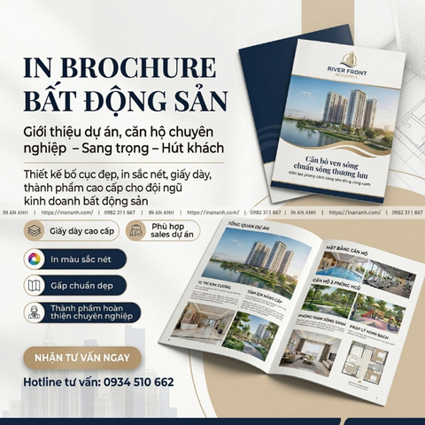 In Brochure Bất Động Sản - Giới Thiệu Dự Án, Căn Hộ Chuyên Nghiệp Hút Khách