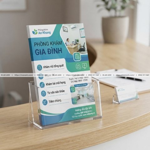 In Brochure Bệnh Viện, Y Tế - Giới Thiệu Dịch Vụ Khám Chữa Chuyên Nghiệp
