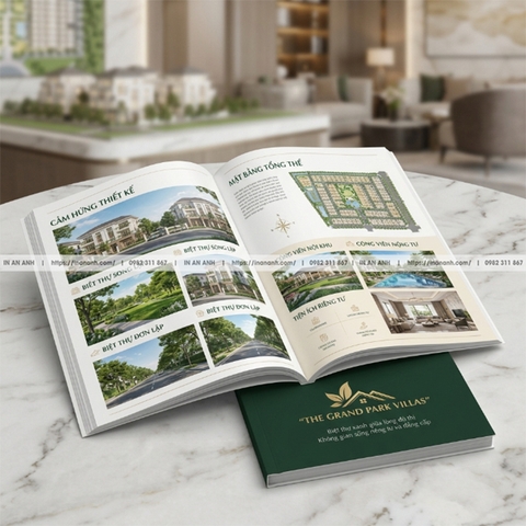 In Brochure Bất Động Sản - Giới Thiệu Dự Án, Căn Hộ Chuyên Nghiệp Hút Khách