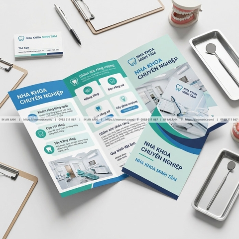 In Brochure Nha Khoa - Giới Thiệu Dịch Vụ Răng Hàm Mặt Chuyên Nghiệp
