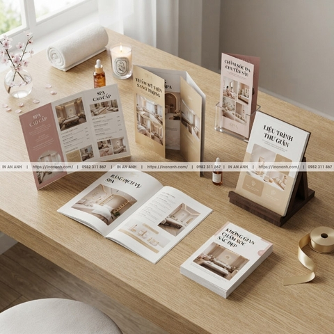 In Brochure Spa, Thẩm Mỹ Viện - Mẫu Sang Trọng, Sang Chảnh Hút Khách