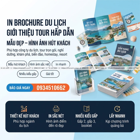 In Brochure Du Lịch, Tour - Giới Thiệu Tour Hấp Dẫn, Hình Ảnh Hút Khách