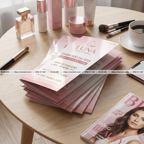 In Brochure Gấp 3 (Tri-fold) Chuyên Nghiệp - Doanh Nghiệp, Dịch Vụ, Showroom
