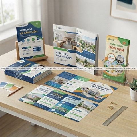 In Brochure Giáo Dục, Tuyển Sinh - Cho Trường, Trung Tâm Mùa Tuyển Sinh