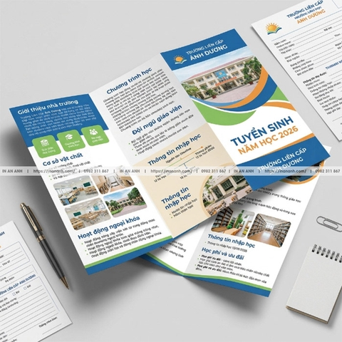 In Brochure Giáo Dục, Tuyển Sinh - Cho Trường, Trung Tâm Mùa Tuyển Sinh