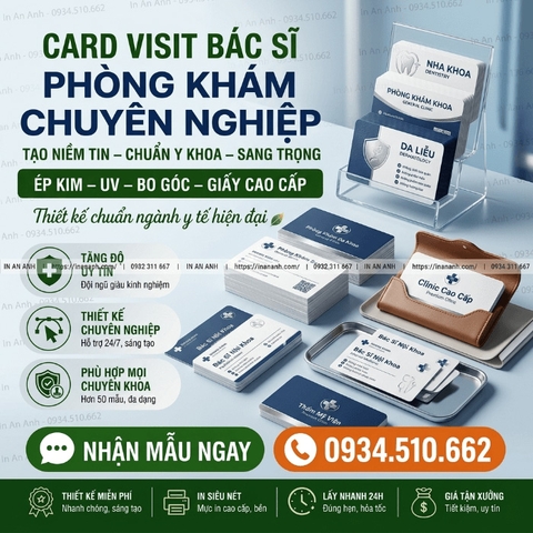 Card Visit Bác Sĩ, Phòng Khám - Chuyên Nghiệp, Tạo Niềm Tin