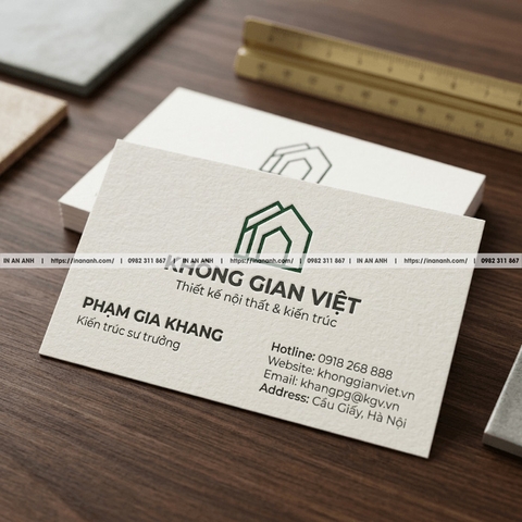In Card Visit Giấy Mỹ Thuật Cao Cấp - Chất Giấy Sang, Định Vị Đẳng Cấp