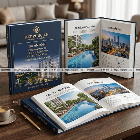 In Catalogue Bìa Cứng Cao Cấp - Gáy Vuông, Đóng Keo, Sang Trọng