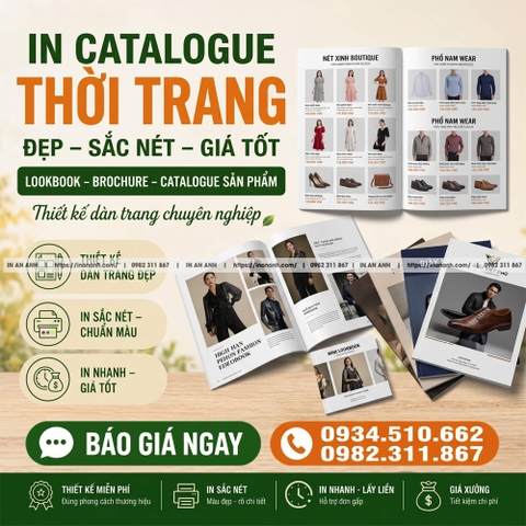 In Catalogue Thời Trang Giá Rẻ Thiết Kế Mẫu Đẹp Sắc Nét