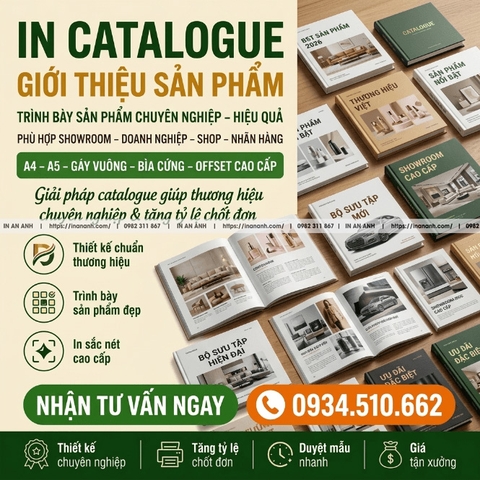 In Catalogue Giới Thiệu Sản Phẩm - Trình Bày Sản Phẩm Chuyên Nghiệp, Chốt Đơn