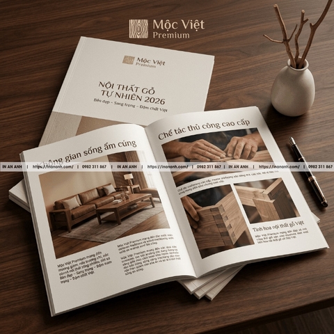 In Catalogue Nội Thất - Thiết Kế Sang Trọng, In Sắc Nét, Giá Xưởng