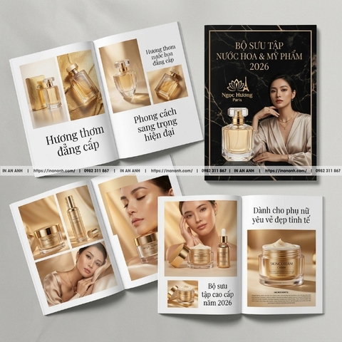 In Catalogue Thời Trang, Mỹ Phẩm - Phong Cách Lookbook, In Cao Cấp