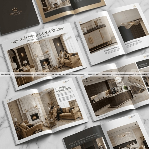 In Catalogue Nội Thất - Thiết Kế Sang Trọng, In Sắc Nét, Giá Xưởng