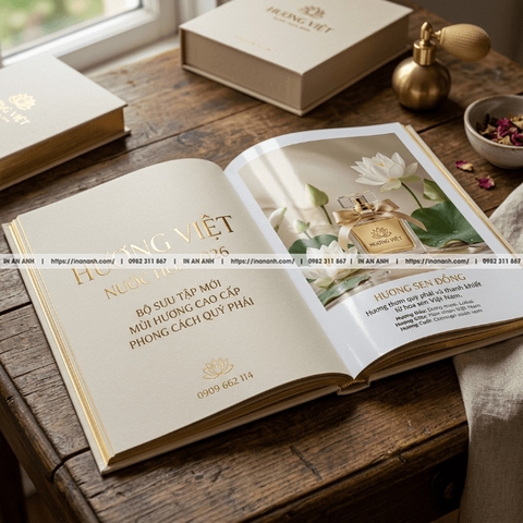In Catalogue Spa, Trang Sức, Làm Đẹp - Sang Trọng, Ép Kim Cao Cấp