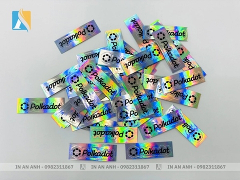 Mẫu sticker logo thương hiệu 6 In An Anh đã in