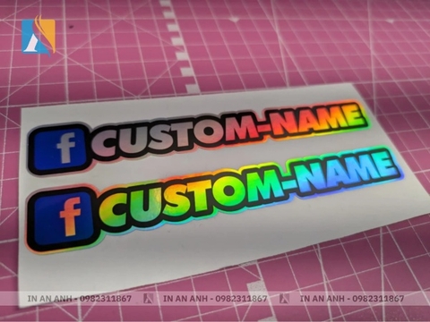 Mẫu sticker logo thương hiệu 7 In An Anh đã in
