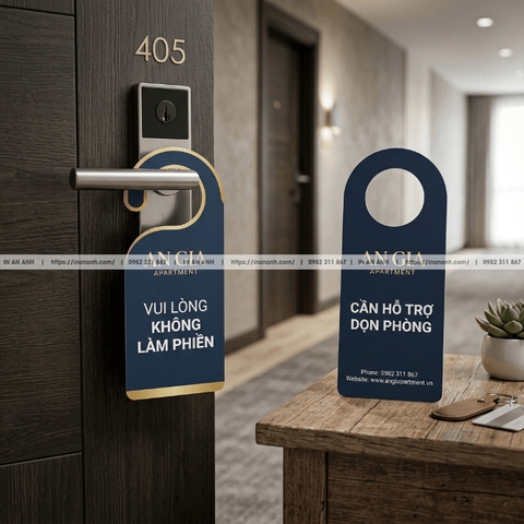 In Thẻ Treo Cửa (Door Hanger) - Cho Khách Sạn, Homestay, Cửa Hàng