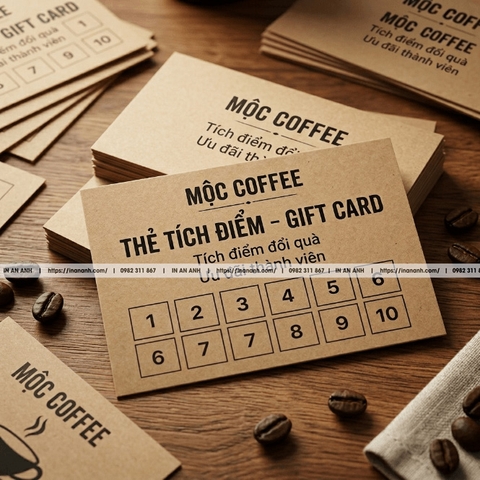 Gói In  Ấn Trọn Bộ Voucher – Thẻ Tích Điểm – Gift Card