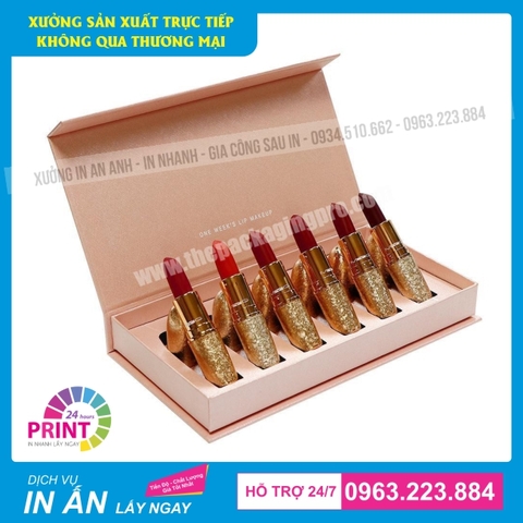 Top 9 mẫu bao bì giấy đựng son thiết kế ấn tượng và được in ấn cao cấp tại Hà Nội