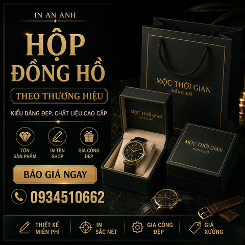 Hộp Đồng Hồ Theo Thương Hiệu - Kiểu Dáng Đẹp, Chất Liệu Cao Cấp