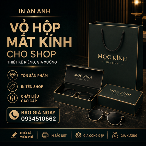 Vỏ Hộp Mắt kính Cho Shop - Thiết Kế Riêng, Giá Xưởng