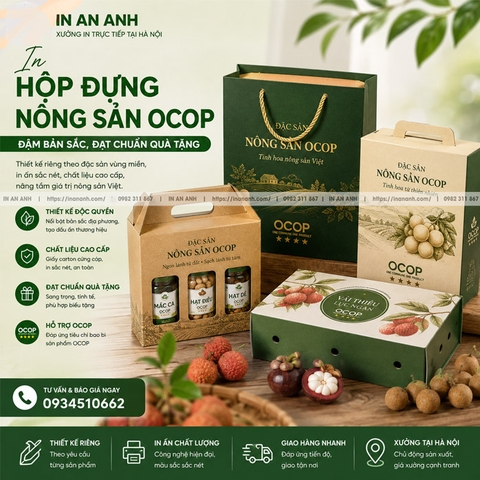 In Hộp Đựng Nông sản OCOP - Đậm Bản Sắc, Đạt Chuẩn Quà Tặng