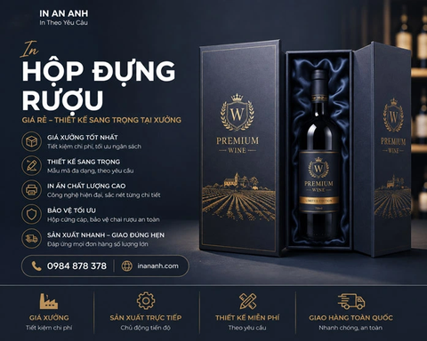 Làm Vỏ Hộp Rượu vang Cao Cấp - Bảo Vệ Quà Giá Trị, Giá Xưởng