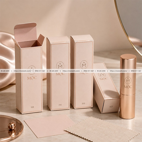 In Hộp Đựng Son Giá Rẻ Thiết Kế Vỏ Hộp Son Môi Đẹp Tại Xưởng
