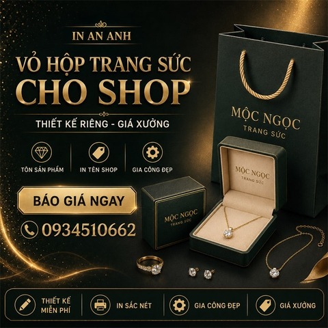 Vỏ Hộp Trang sức Cho Shop - Thiết Kế Riêng, Giá Xưởng