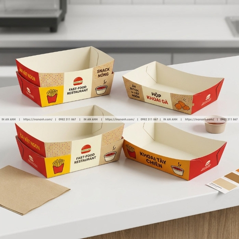 In Hộp Fast Food Chất Lượng Cao – In An Anh Trả Hàng Nhanh, Giá Rẻ