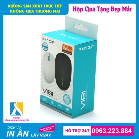 In bao bì giấy đựng phụ kiện điện thoại máy tính trên chất liệu giấy Ivoly cao cấp