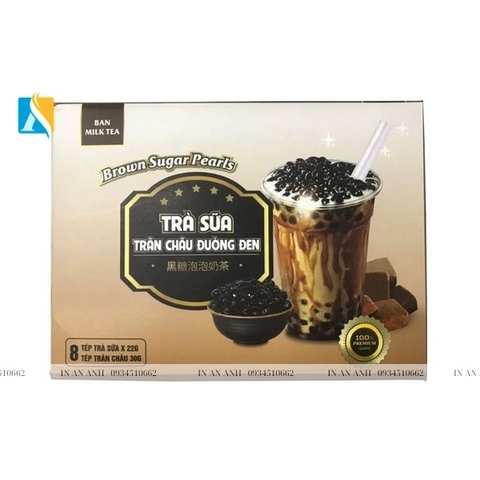 In hộp giấy đựng hạt trân châu chất lượng, giá rẻ tại Hà Nội