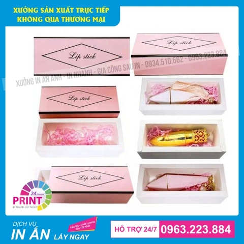 Top 9 mẫu bao bì giấy đựng son thiết kế ấn tượng và được in ấn cao cấp tại Hà Nội