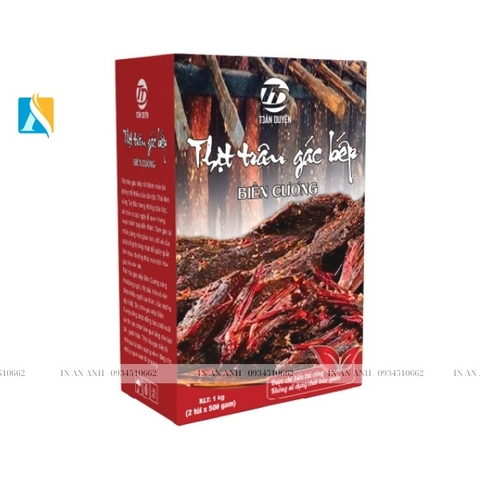 In hộp giấy đựng thịt trâu gác bếp chất lượng, giá rẻ Hà Nội