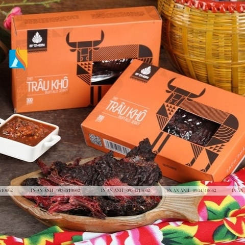 In hộp giấy đựng thịt trâu gác bếp chất lượng, giá rẻ Hà Nội