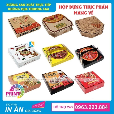 In Hộp Pizza Giá Rẻ, Giao Nhanh Tại Hà Nội - Mẫu Đẹp Nhất