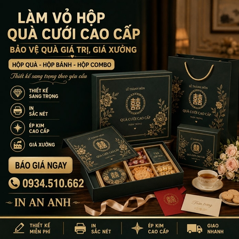 Làm Vỏ Hộp Quà Cưới Cao Cấp - Bảo Vệ Quà Giá Trị, Giá Xưởng