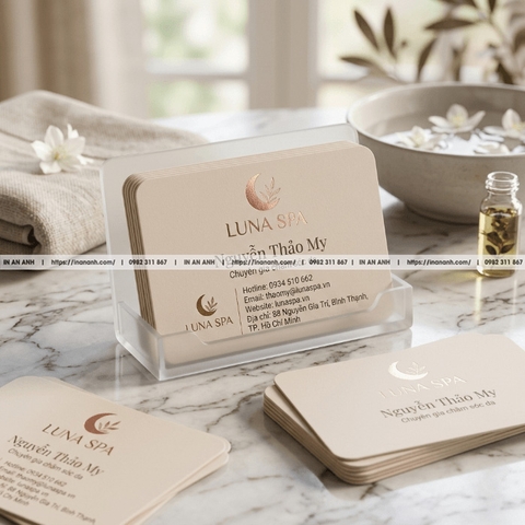 Card Visit Spa, Thẩm Mỹ Viện - Mẫu Sang Trọng, Nhẹ Nhàng, Tinh Tế