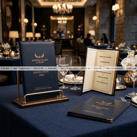 In Menu Nhà Hàng Cao Cấp - Thiết Kế Thực Đơn Sang Trọng, Chuẩn Thương Hiệu
