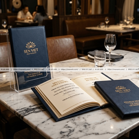 In Menu Nhà Hàng Cao Cấp - Thiết Kế Thực Đơn Sang Trọng, Chuẩn Thương Hiệu