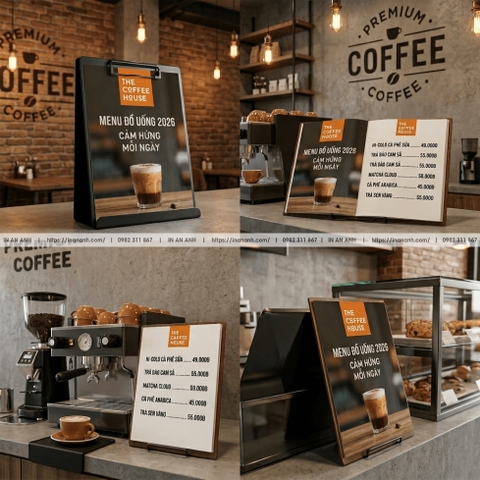 In Menu Quán Cafe - Thiết Kế Thực Đơn Trẻ Trung, Bắt Trend, Hút Khách