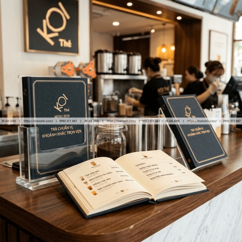 In Menu Trà Sữa - Thiết Kế Trẻ Trung, Bắt Trend, Đủ Topping, Hút Teen