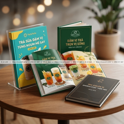 In Menu Trà Sữa - Thiết Kế Trẻ Trung, Bắt Trend, Đủ Topping, Hút Teen
