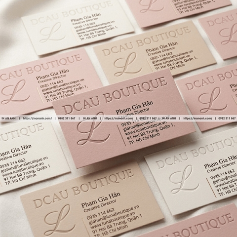 In Name Card Dập Nổi, Dập Chìm - Hiệu Ứng Nổi Khối Sang Trọng