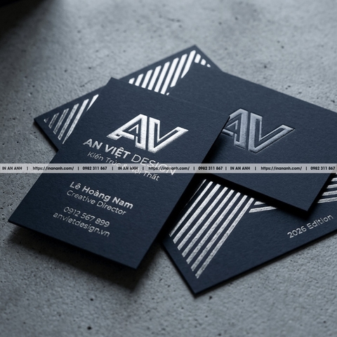 In Card Visit Ép Kim Cao Cấp - Sang Trọng, Bám Mực Sắc Nét