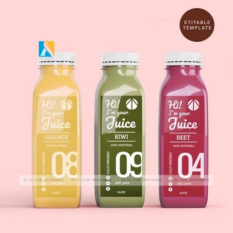 In Nhãn Mác Chai Lọ Các Loại, Đa Dạng Mẫu Mã, Chất Lượng Cao