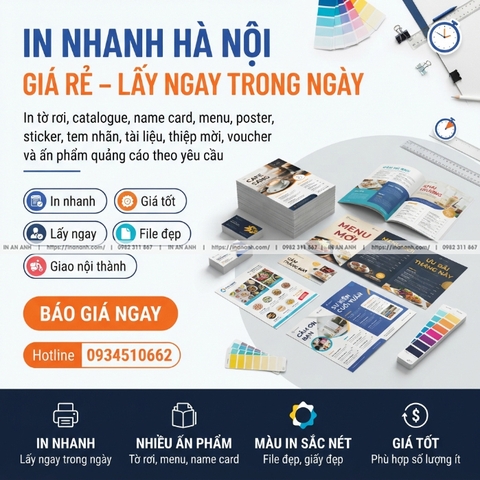 In Nhanh Hà Nội Giá Rẻ – Lấy Ngay Trong Ngày