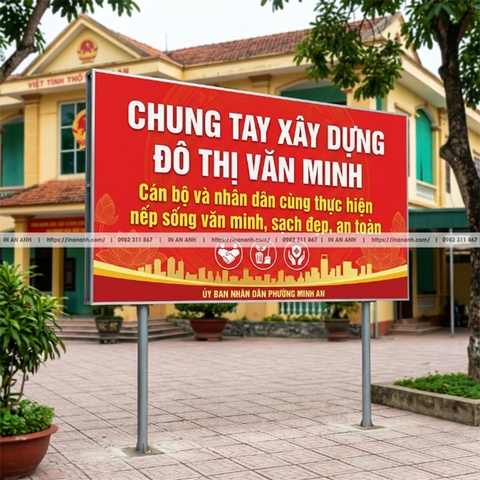 In Pano Cổ Động, Tuyên Truyền - Khổ Lớn Cho Cơ Quan, Phường Xã, Trường Học