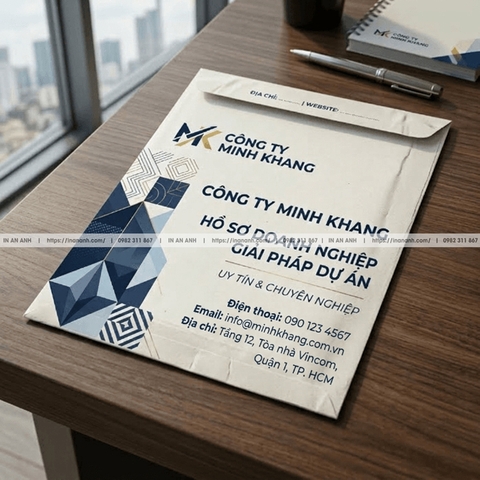 In Phong Bì A3, Khổ Lớn - Đựng Tài Liệu, Bản Vẽ, Catalogue Không Gấp
