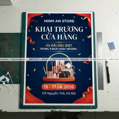 In Poster Quảng Cáo Sự Kiện - Mẫu Đẹp, In Nhanh Kịp Khai Trương, Hội Thảo